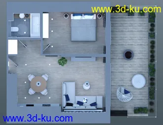 3D打印模型Seaside Apartment的图片