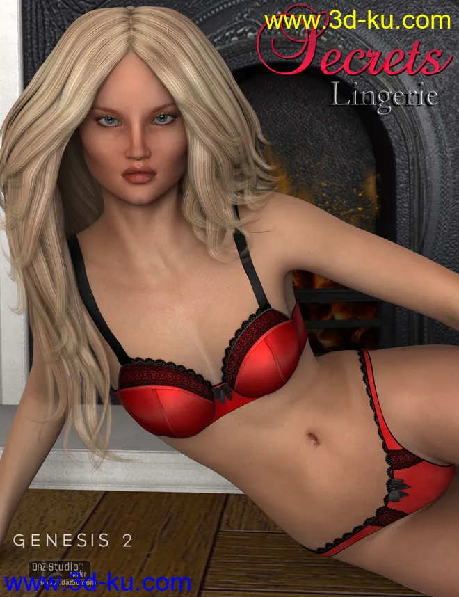 Secrets Lingerie for Genesis 2 Female(s)模型的图片6