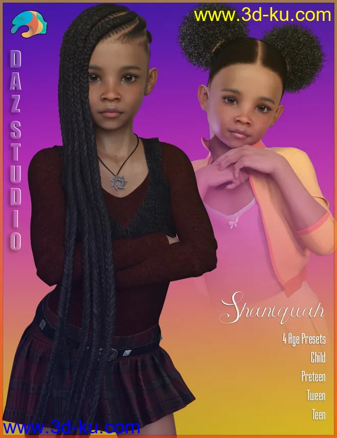 Shaniquah for Genesis 3 and 8 Female模型的图片1