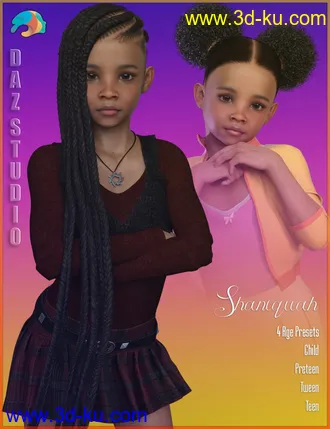 3D打印模型Shaniquah for Genesis 3 and 8 Female的图片