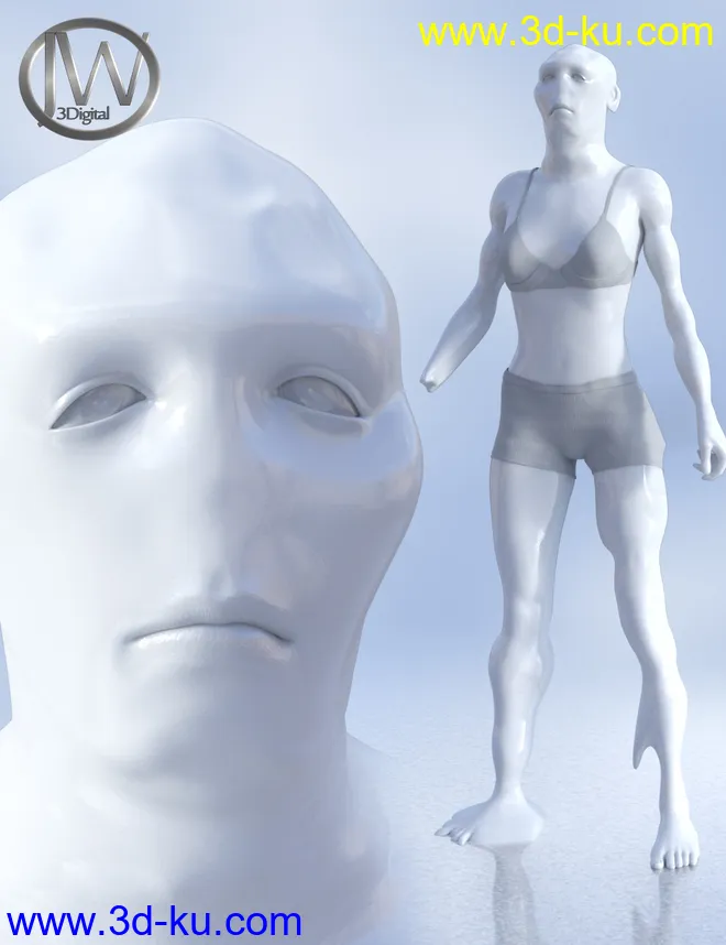Shapeless Morphs for Genesis 8 Female模型的图片1