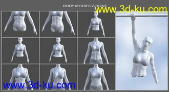 3D打印模型Shapeless Morphs for Genesis 8 Female的图片