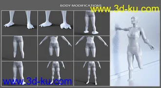 3D打印模型Shapeless Morphs for Genesis 8 Female的图片