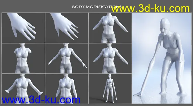 Shapeless Morphs for Genesis 8 Female模型的图片9