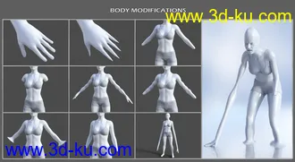 3D打印模型Shapeless Morphs for Genesis 8 Female的图片