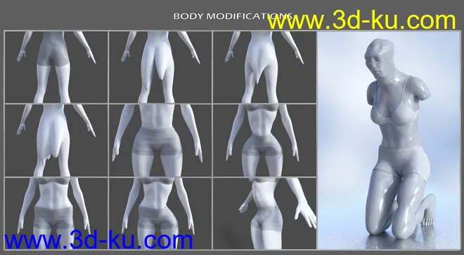 Shapeless Morphs for Genesis 8 Female模型的图片10