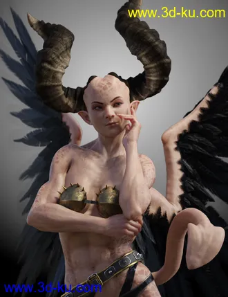 3D打印模型Shariana Demon for Genesis 8 Female的图片