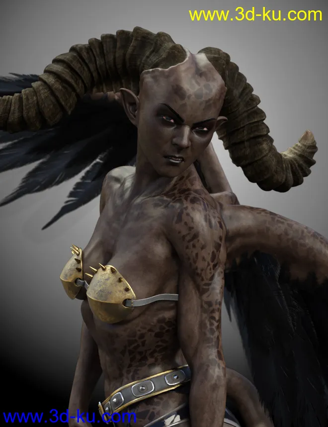 Shariana Demon for Genesis 8 Female模型的图片5