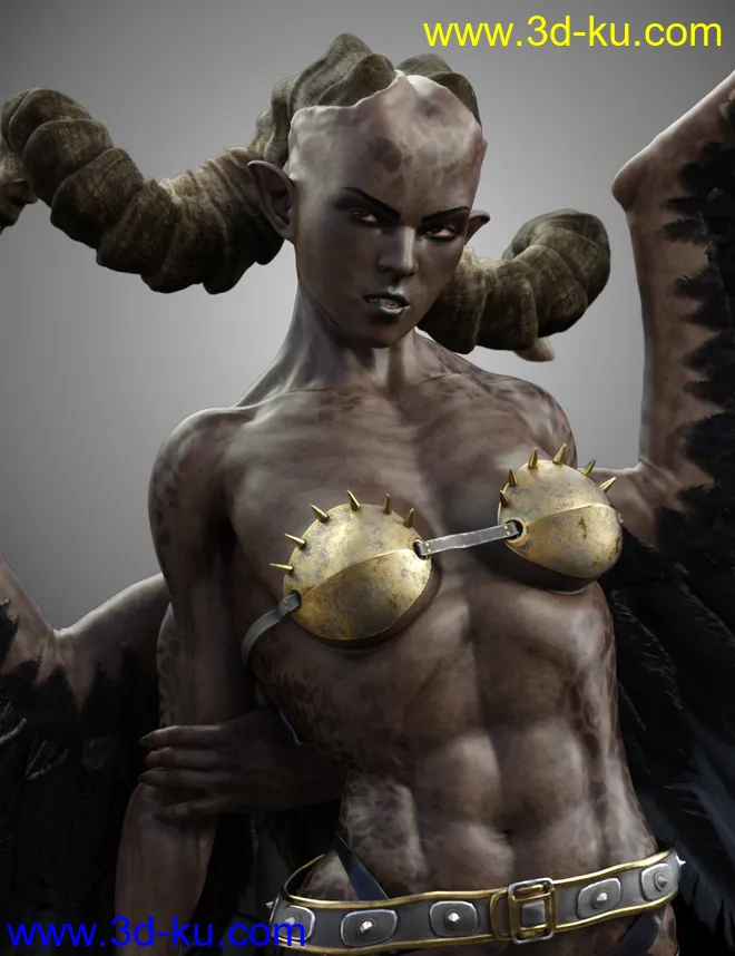 Shariana Demon for Genesis 8 Female模型的图片7