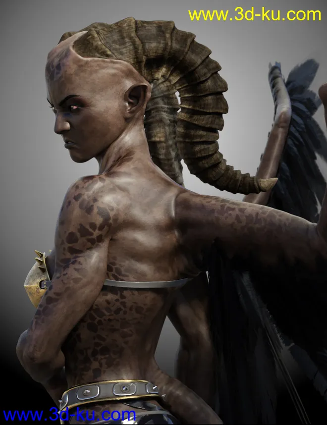 Shariana Demon for Genesis 8 Female模型的图片8