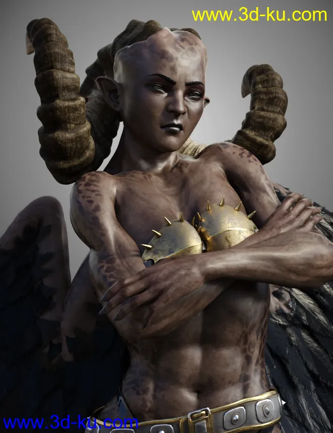 Shariana Demon for Genesis 8 Female模型的图片9