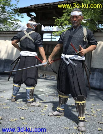 3D打印模型Shogun HD for Genesis 8 Males的图片