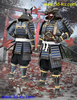 3D打印模型Shogun HD for Genesis 8 Males的图片