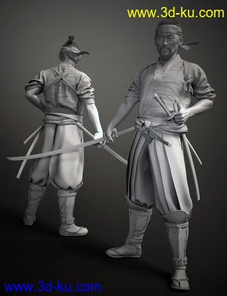 3D打印模型Shogun HD for Genesis 8 Males的图片