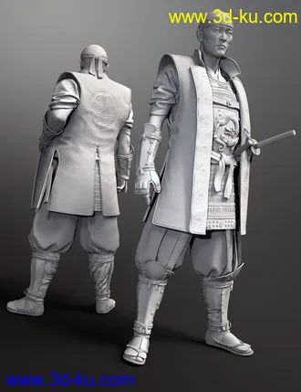 3D打印模型Shogun HD for Genesis 8 Males的图片