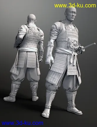 3D打印模型Shogun HD for Genesis 8 Males的图片