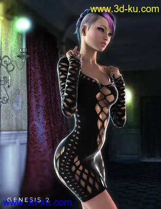 3D打印模型Shredded Dress for Genesis 2 Female(s)的图片