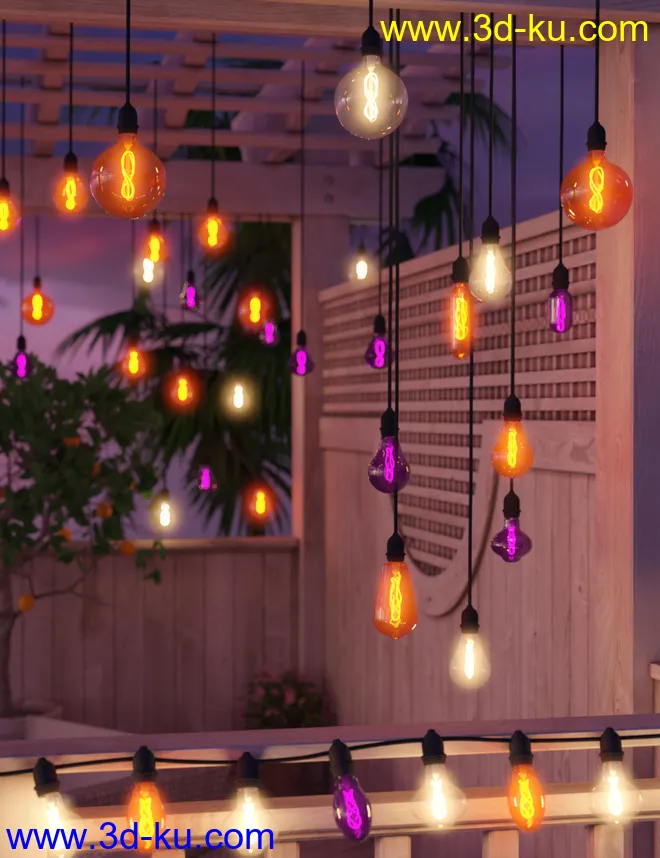 SkyeLights Decorative Lighting Props模型的图片1