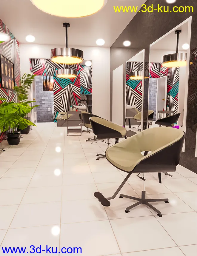 Small Type Salon模型的图片1