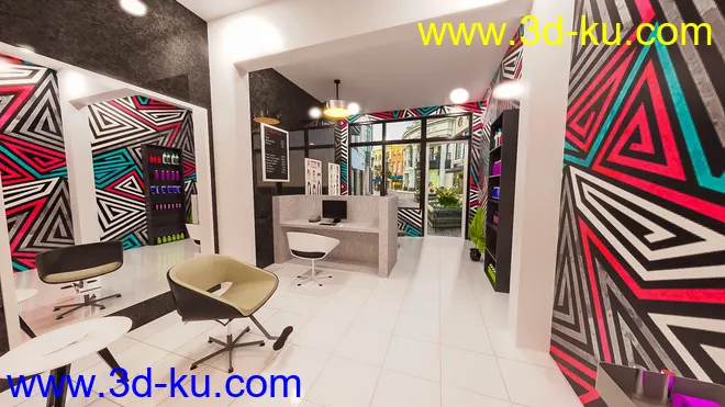 Small Type Salon模型的图片4