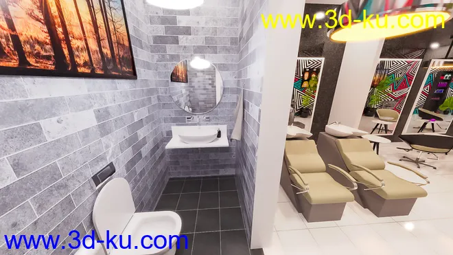 Small Type Salon模型的图片7
