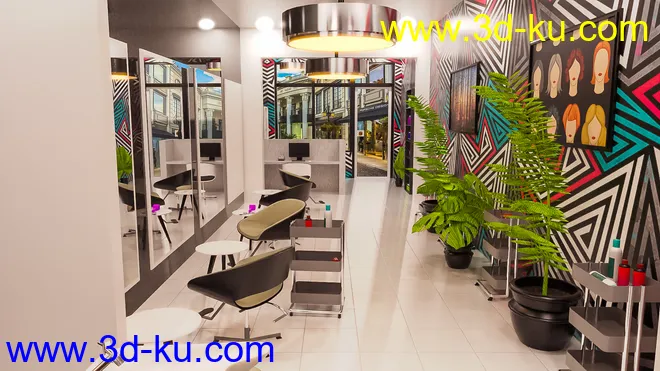 Small Type Salon模型的图片8