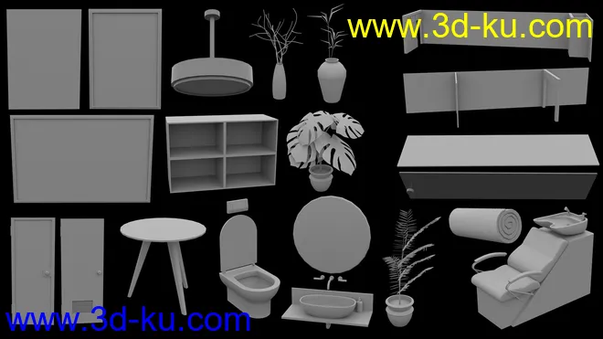 Small Type Salon模型的图片11