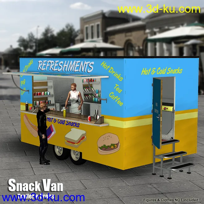 Snack Van Trailer模型的图片1