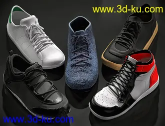 3D打印模型Sneaker Selection for Genesis 8 Male and Michael 8.1的图片