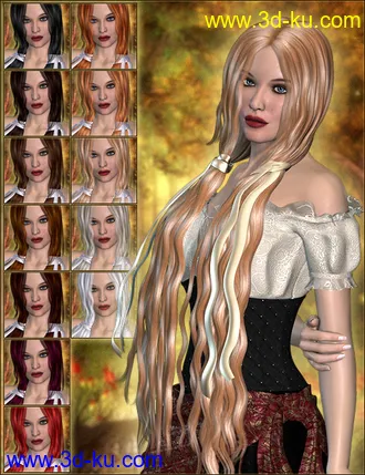 3D打印模型SnowWhite Hair的图片