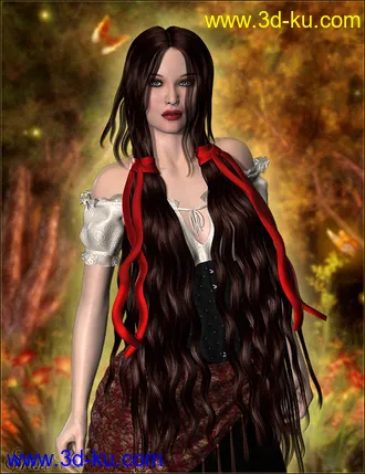 3D打印模型SnowWhite Hair的图片