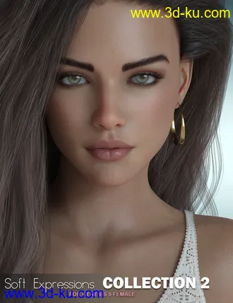 3D打印模型Soft Expressions Collection 2 for Genesis 8 Females的图片