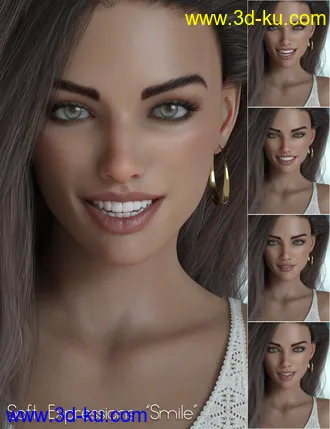 3D打印模型Soft Expressions Collection 2 for Genesis 8 Females的图片