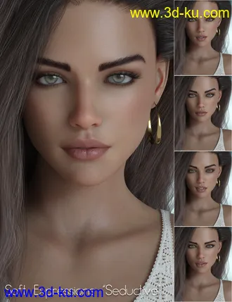 3D打印模型Soft Expressions Collection 2 for Genesis 8 Females的图片