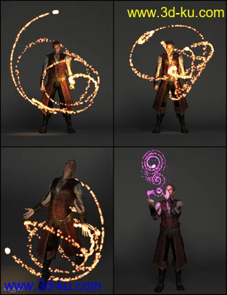 3D打印模型Soldiers of Magic - Serpio Poses for Genesis 2 Male(s)的图片