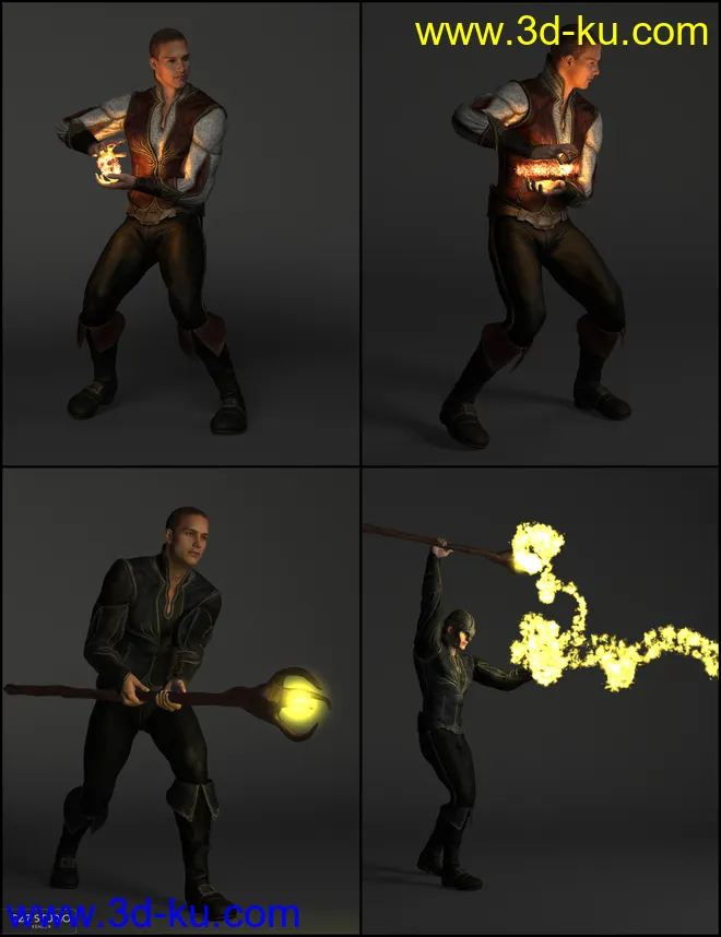 Soldiers of Magic - Serpio Poses for Genesis 2 Male(s)模型的图片3