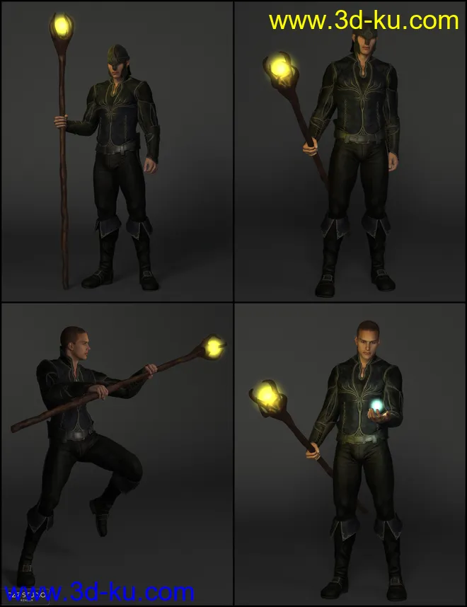 Soldiers of Magic - Serpio Poses for Genesis 2 Male(s)模型的图片4