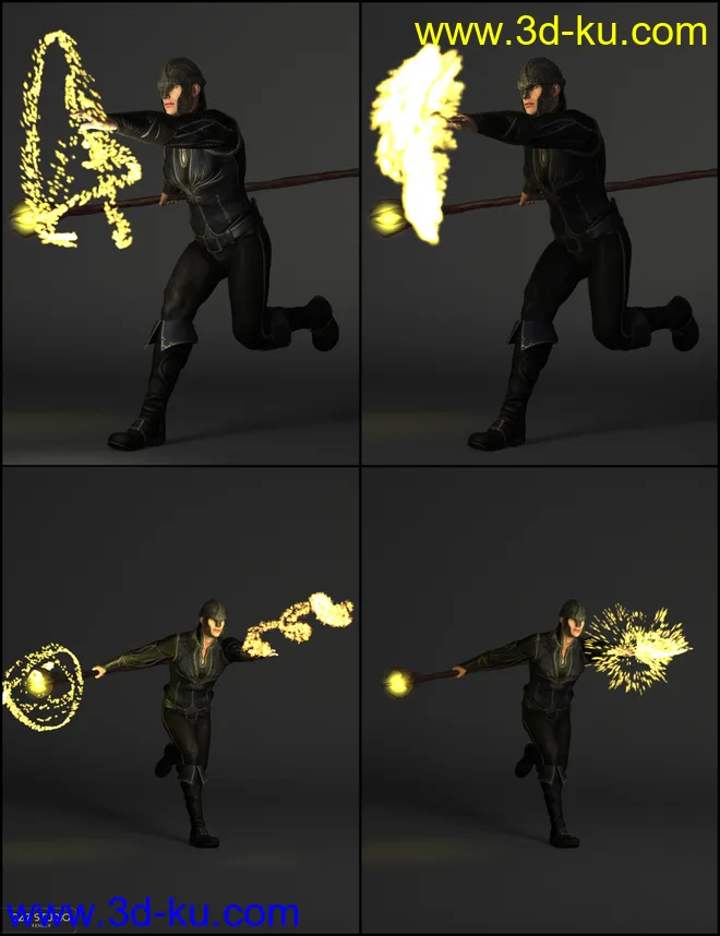 Soldiers of Magic - Serpio Poses for Genesis 2 Male(s)模型的图片5