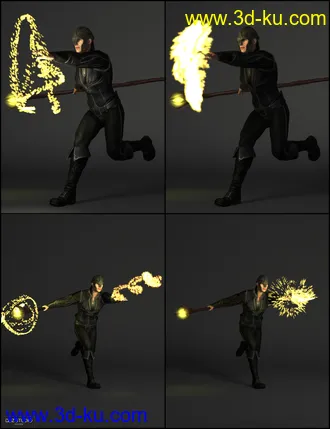 3D打印模型Soldiers of Magic - Serpio Poses for Genesis 2 Male(s)的图片