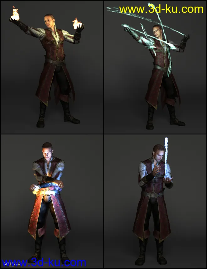 Soldiers of Magic - Serpio Poses for Genesis 2 Male(s)模型的图片10