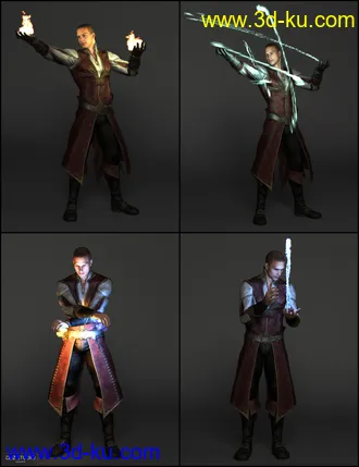 3D打印模型Soldiers of Magic - Serpio Poses for Genesis 2 Male(s)的图片