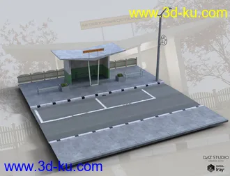 3D打印模型Soviet Bus Stop的图片