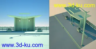 3D打印模型Soviet Bus Stop的图片