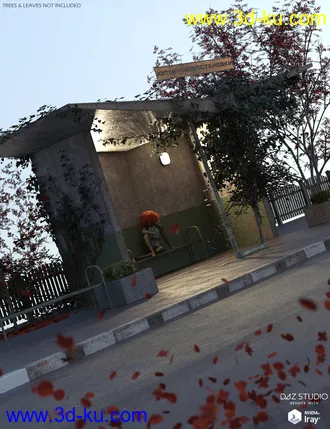 3D打印模型Soviet Bus Stop Forlorn的图片