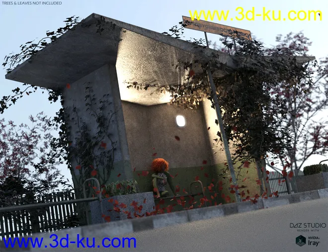 Soviet Bus Stop Forlorn模型的图片3