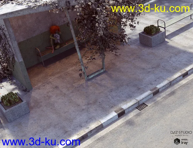 Soviet Bus Stop Forlorn模型的图片4