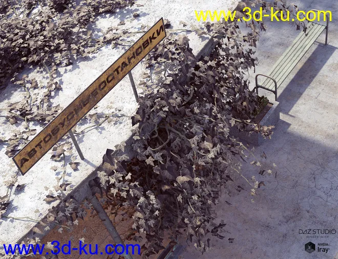Soviet Bus Stop Forlorn模型的图片12