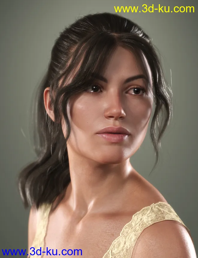 SP Hair 014 for Genesis 3 and 8 Female模型的图片2