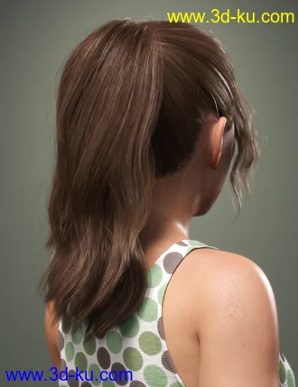 3D打印模型SP Hair 014 for Genesis 3 and 8 Female的图片