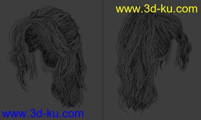 SP Hair 014 for Genesis 3 and 8 Female模型的图片9